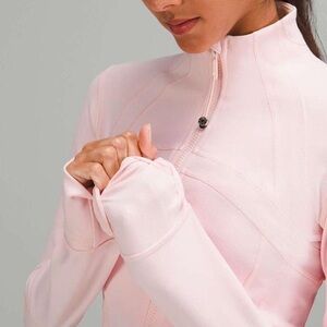 lululemon Define jacket (waist length) in rare strawberry milkshake color.